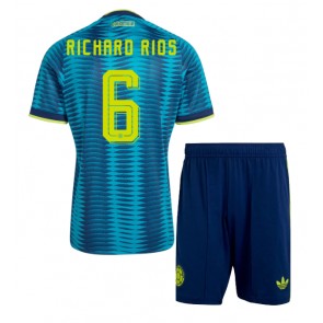 Colombia Richard Rios #6 Udebanetrøje Børn VM 2026 Kortærmet (+ Korte bukser)